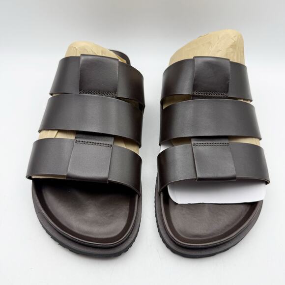 Allen Edmonds Mens Davis Sandals US 9 EU 43 Dark Brown Leather Fisherman NIB main image 4